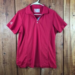 Chick-fil-A Team Style by Oobe Red Polo Shirt Recycled Fabric Women's Large